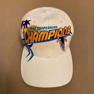 VNTG Atlanta Falcons 1998 Conference Champions Hat Cap NFL OSFA Adjustable